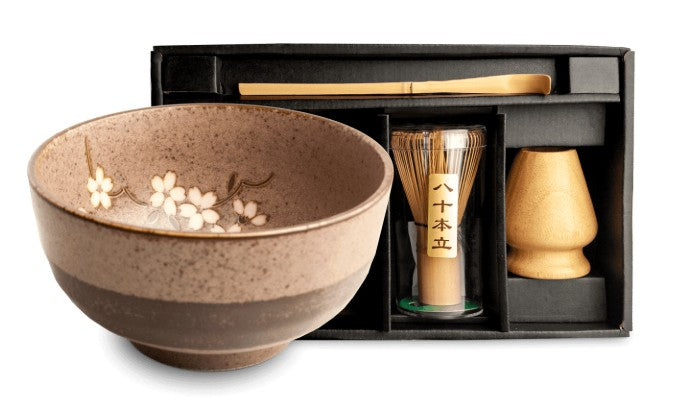 Edo Anemone Taupe Matcha set XL