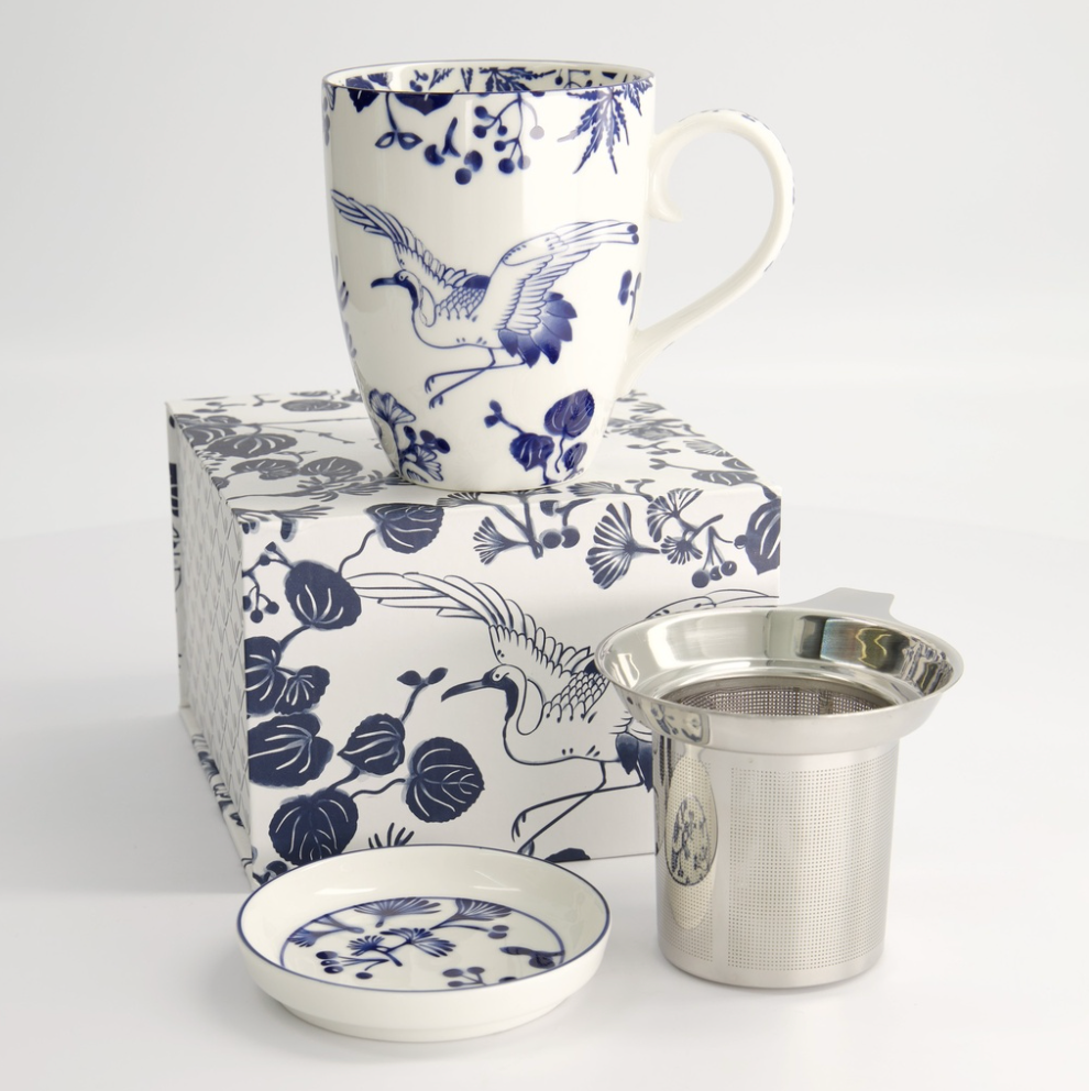 Flora Japonica Mug Coffret Cadeau Grue 380ml