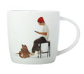M&W Furry Friends mug 400ml, Cafe Waiting