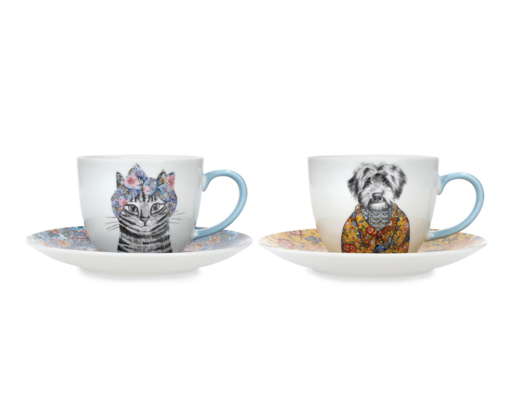 Mikasa Tipperleyhill Tasses à thé avec soucoupe - 2x240ml