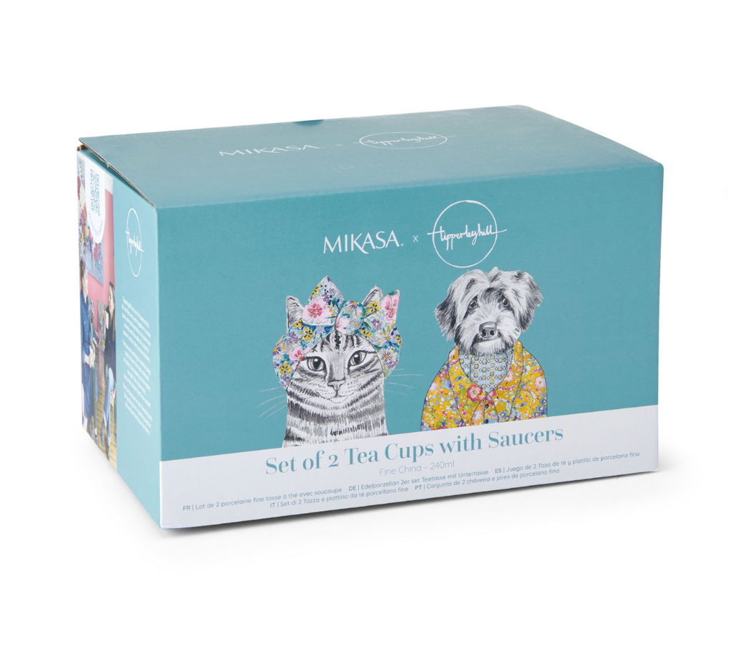 Mikasa Tipperleyhill Tasses à thé avec soucoupe - 2x240ml
