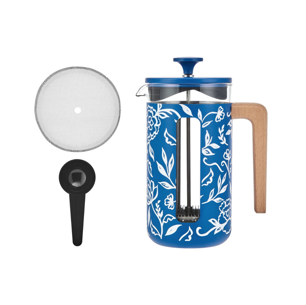 La Cafetière Pisa Blu Fiorato - 8Cup