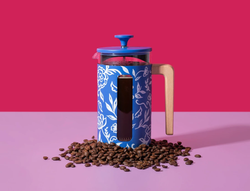 La Cafetière Pisa Blu Fiorato - 8Cup