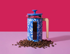 La Cafetière Pisa Blu Fiorato - 8Cup