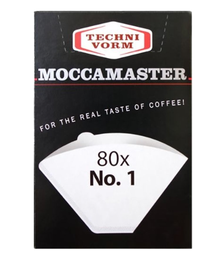 Papier filtre Moccamaster no. 1 à 80 pièces