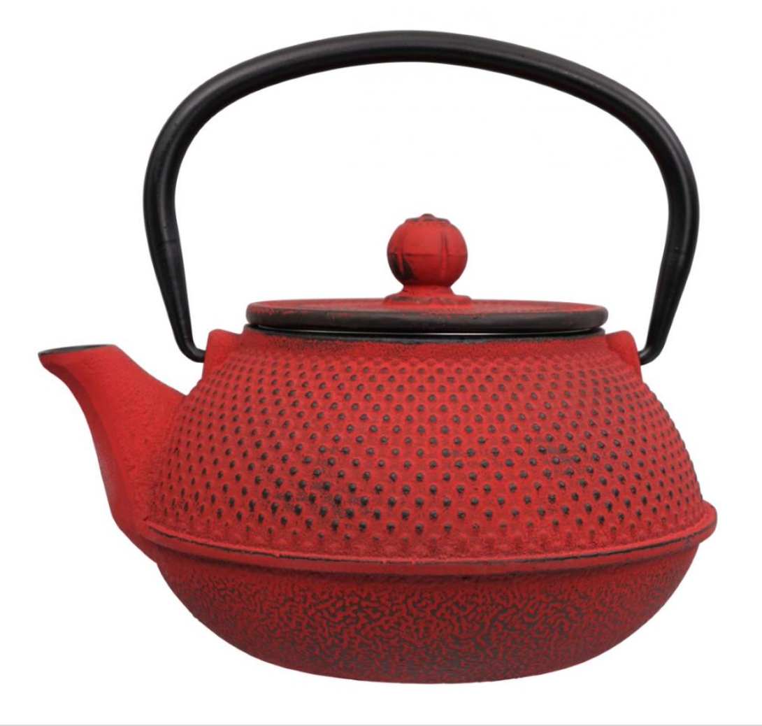 Arare teapot 0,35 ltr, Japanese Red