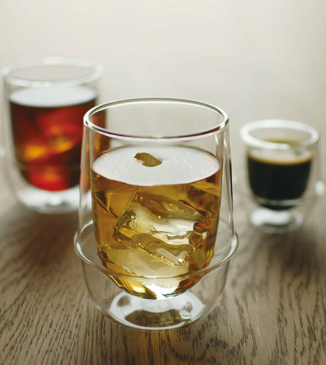 Kinto Kronos tasse à thé glacé double paroi 350ml