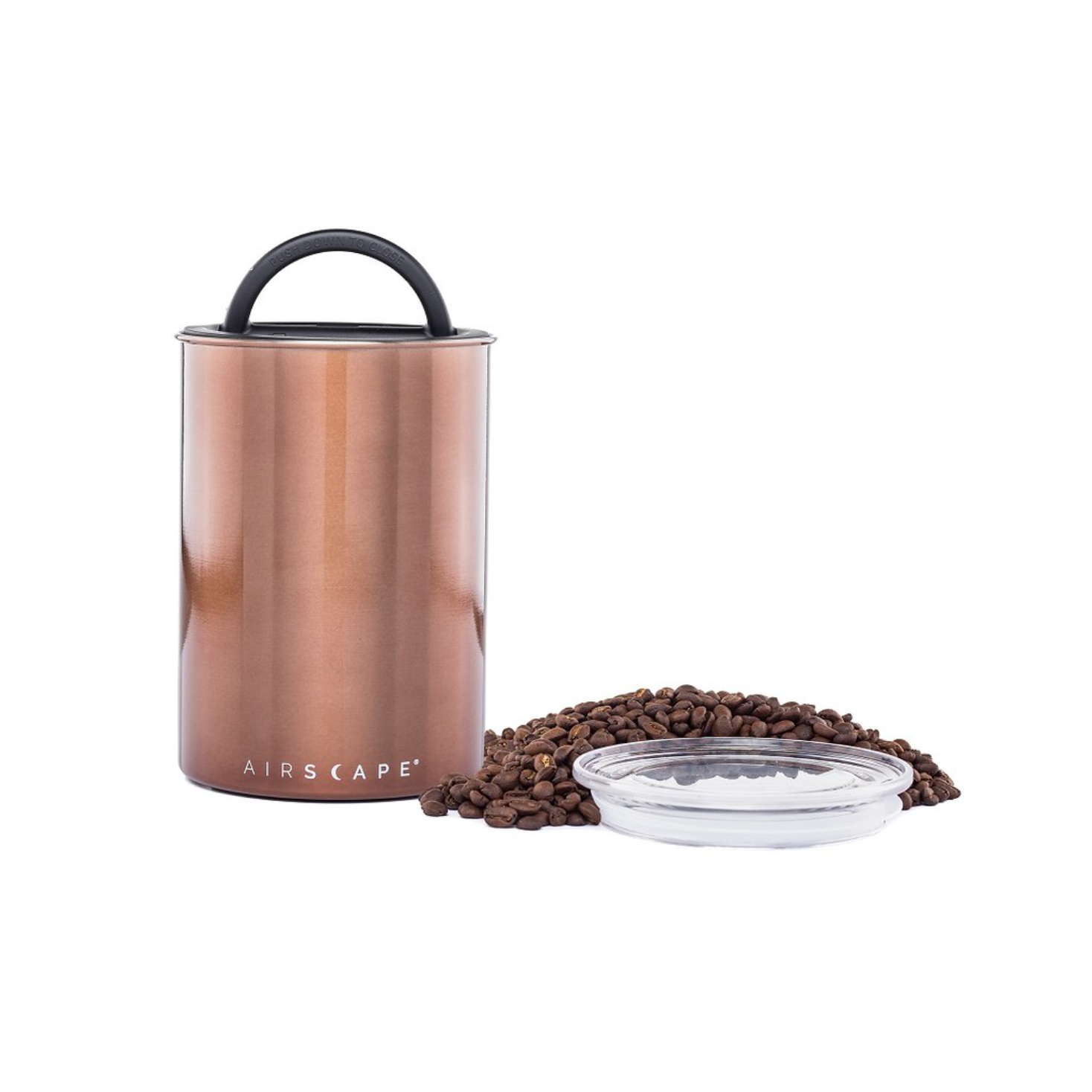 Airscape metal box 500gr Brushed Copper