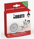 Moka Express Bialetti 3x Gummiring + bovenfilter 1T