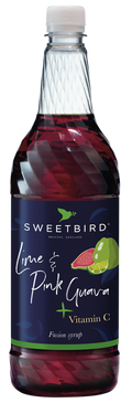 Sirop Sweetbird Fusions Citron Vert & Goyave Rose Vit C 1L
