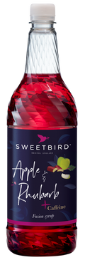 Siroop Sweetbird Fusions Apple & Rhubarb Cafeïne 1L